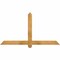 Ekena Millwork Eugene Rough Sawn Timber Gable Bracket, Western Red Cedar, 60"W x 32"H x 2"D x 4"F, 13/12 Pitch GBW060X32X0204EUG00RWR - alternate 1